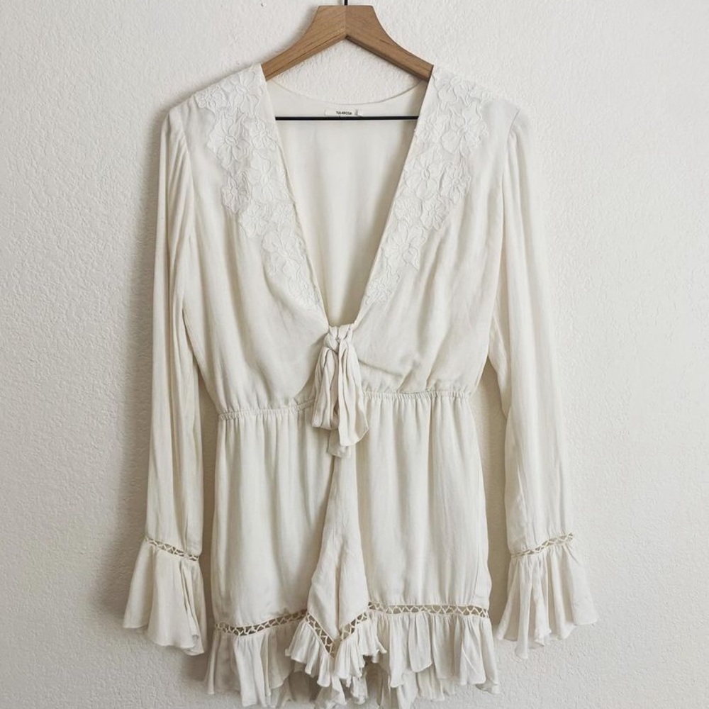 Tularosa Barlow Romper in Shell xs